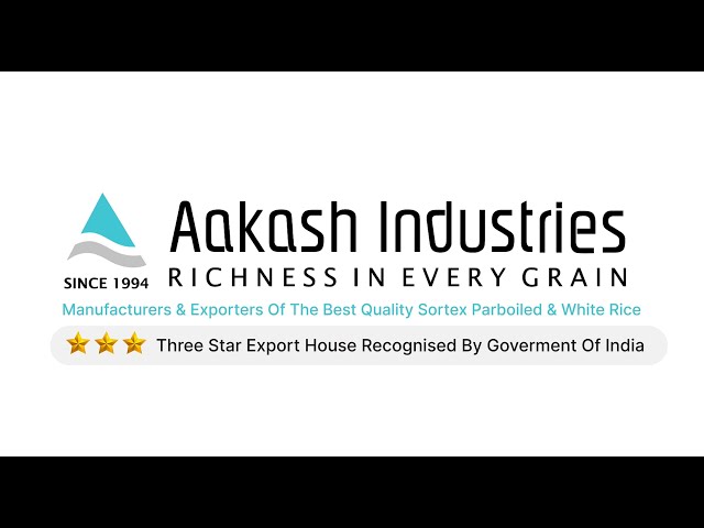 Aakash Industries Corporate Film - Leading Exporter of Indian Rice