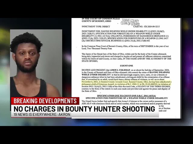 Shooting of Akron bounty hunter ruled self-defense, shooter still locked up on other gun charges