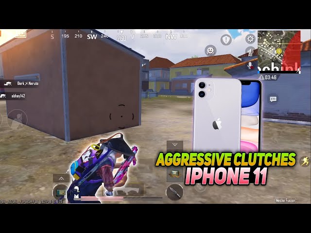 AGGRESSIVE CLUTCHES IN PUBG BGMI 💥 IPHONE 11 SMOOTH + 60FPS PUBG / BGMI TEST 2024 ⚡️