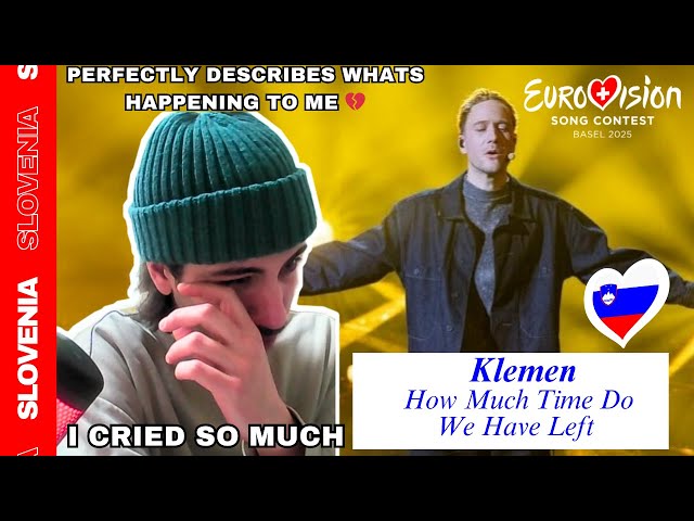 🇸🇮 Spanish REACTION Klemen - How Much Time Do We Have Left LIVE | SLOVENIA Eurovision 2025 SUBTITLED