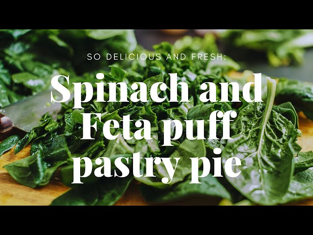 So delicious! Your children will love it! Spinach and feta puff pastry pie!