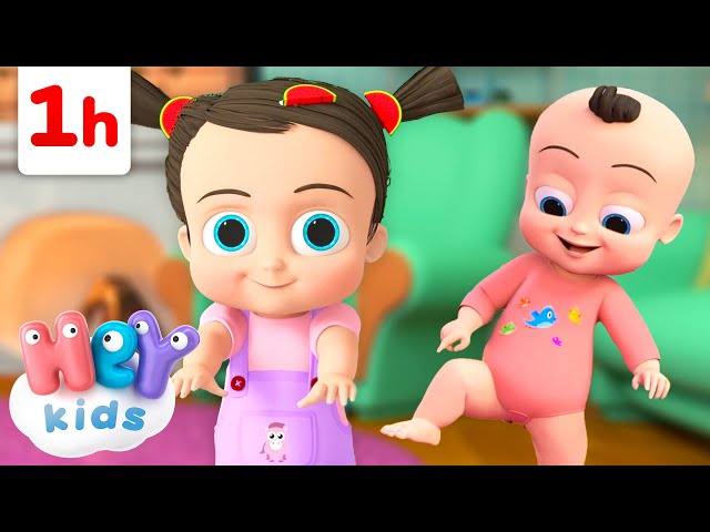 Tête, épaules, genoux et pieds 🕺| Chansons pour Enfants | HeyKids en Français