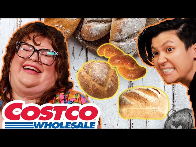 Kristin & Jen Try EVERY COSTCO BREAD | Kitchen & Jorn