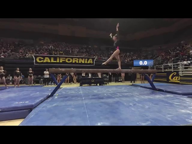 Watch Cal women's gymnastics including Olympian Toni-Ann Williams compete in VR180