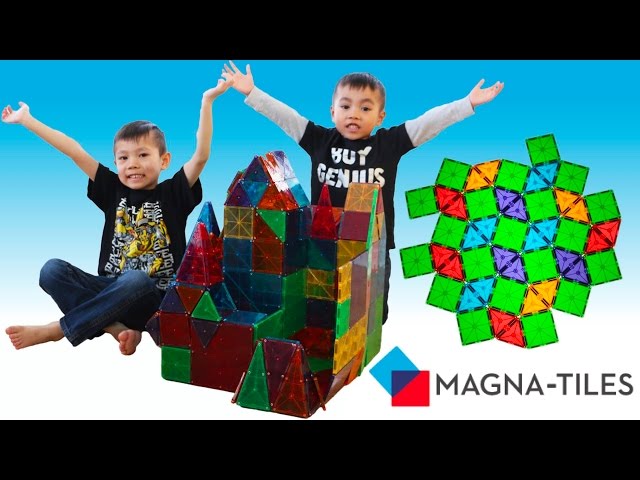 Magna Tiles Building a Castle | Unboxing | Tutorial | Review | Magnetic 3D | LRH & Toyz