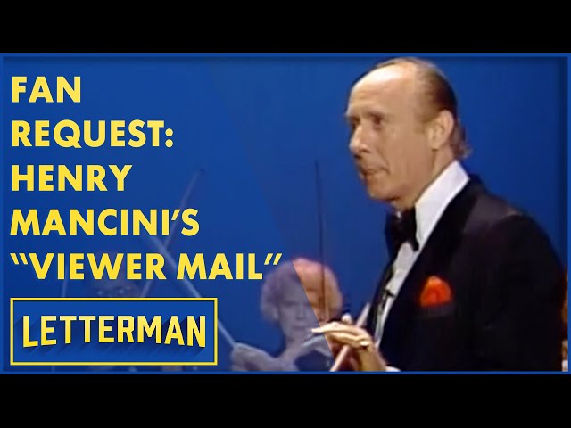 Fan Request: Henry Mancini Conducts The "Viewer Mail" Theme | Letterman