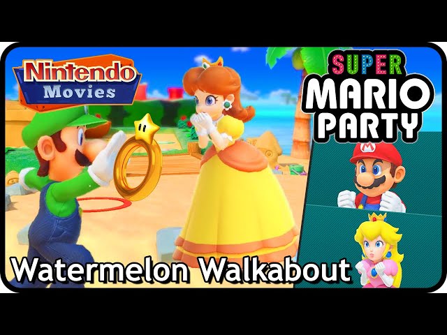 Super Mario Party - Valentine's Day Special: Watermelon Walkabout (Luigi & Daisy vs Mario & Peach)