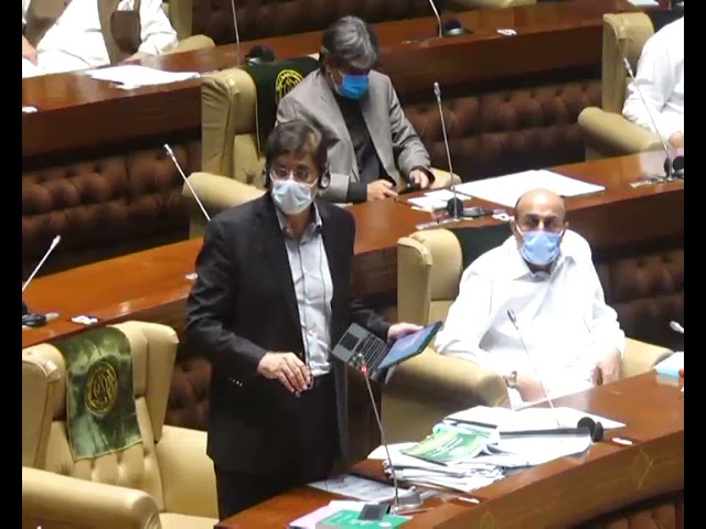 SIndh Chief Minister Syed Murad Ali Shah speaks on the floor of the assembly