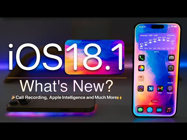 iOS 18.1 is Out! - What's New? (Apple Intelligence)