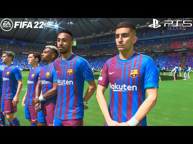 FIFA 22 PS5 - Barcelona Vs Atalanta Ft. Aubameyang, Traore, Torres, | UEFA Europa League | Gameplay