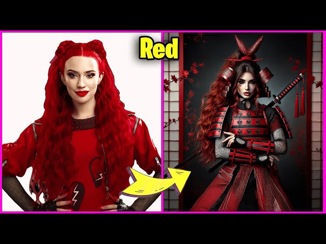 DESCENDANTS THE RISE OF RED CHARACTERS AS SAMURAI