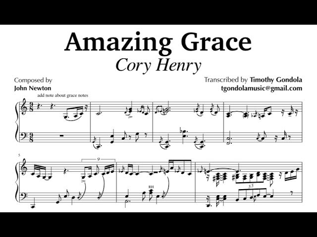 Cory Henry| Amazing Grace Transcription