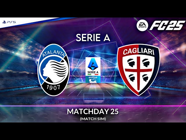 Atalanta - Cagliari ⚽️ Serie A 2024/25 Match Sim | FC 25