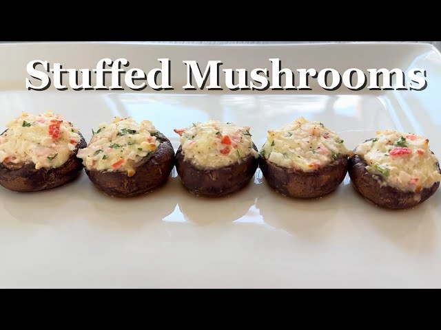 Crab Stuffed Mushrooms Recipe | BETTER Than Red Lobster