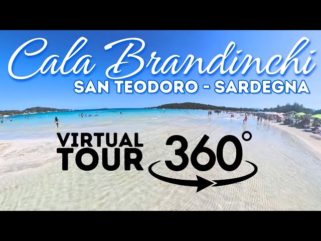 [VR - 360] Virtual Tour of Cala Brandinchi San Teodoro Sardegna - Tahiti Beach in Sardinia