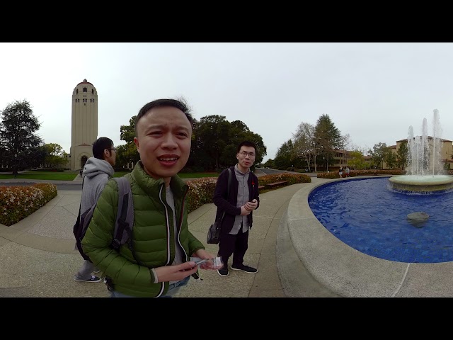 Stanford fountain - Insta360 Pro 6K stereo 3D 360 video test