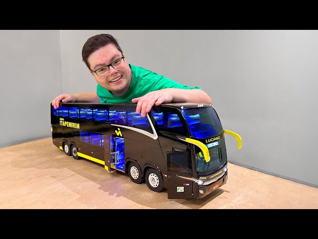 MINI ÔNIBUS ABRE PORTAS NO CONTROLE REMOTO! (FUNCIONA DE VERDADE A MINIATURA)