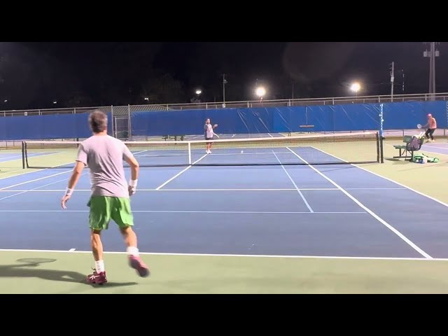 Brutal Tennis Game (8 Game Points Saved)