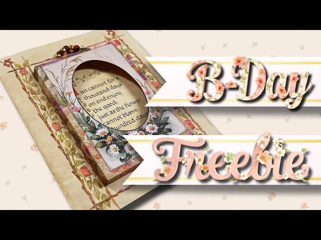 IT’S MY BIRTHDAY! FREEBIE + VICTORIAN PHOTO FRAME JUNK JOURNAL PROJECT #junkjournaljanuary