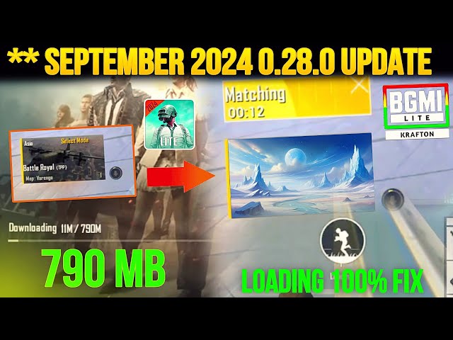 FINALLY 😍| ?**? September 2024 // Pubg Lite 0.28.0 Update | Loading Problem Solve | Pubg Lite Unban