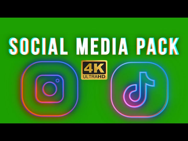 Social Media Neon Green Screen Pack [TikTok, Instagram,YouTube]