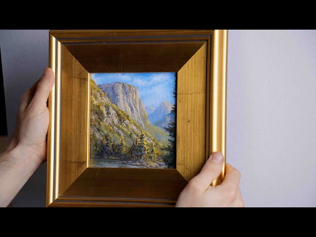 Small Painting, Huge Details - Landscape Mountains in Oil