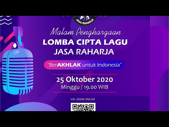 Malam Penghargaan Lomba Cipta Lagu Jasa Raharja Tahun 2020