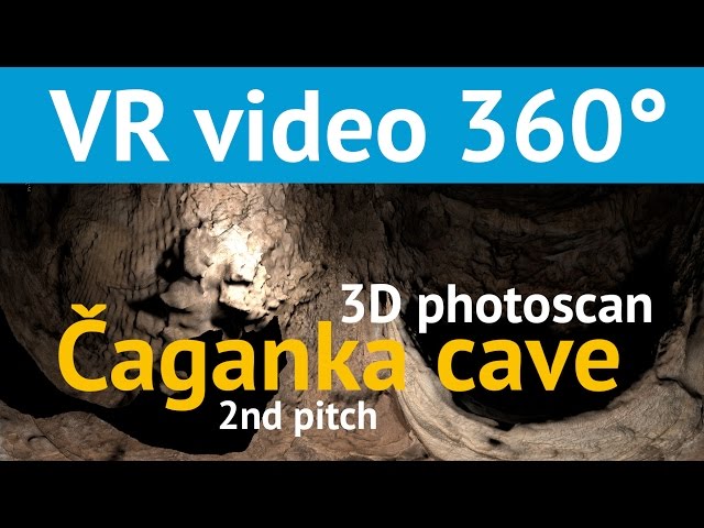 Caganka Cave 2nd Pitch - 3D photoscan - VR video