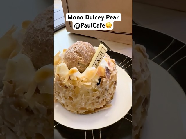 Delicate & Delicious Mono Dulcey Pear @PaulCafe #food #foodie #yummy #tasty #tea #pastry #dessert