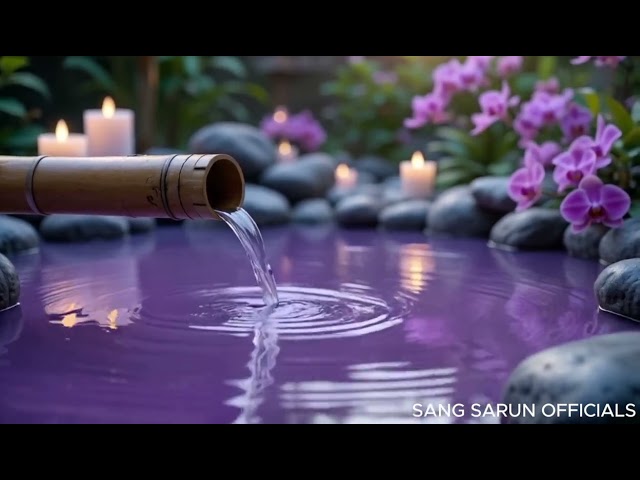 Bamboo Water Fountain, Relaxing Music, Meditation Music 🌿 Relaxing Piano Music & Water Sound