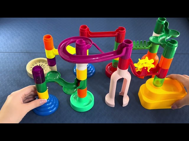 14 Minutes of Unpacking a Toy Balls Attraction ASMR | Marble run