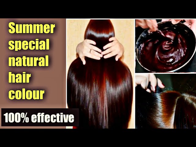 Natural hair dye एक बी बाल सफ़ेद नहीं रहेगा गर्मियों में बालों को कलर के साथ दस गुना तेजी से grow