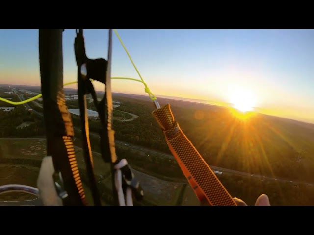 Paramotor flight 3, best sunset, fly high