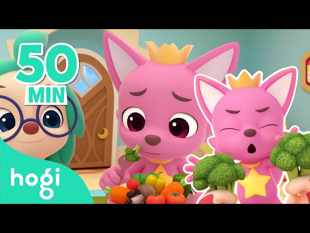 🥦 🍅 Healthy Habits Song for Kids｜No No Vegetables + More｜Nursery Rhymes｜Hogi Pinkfong