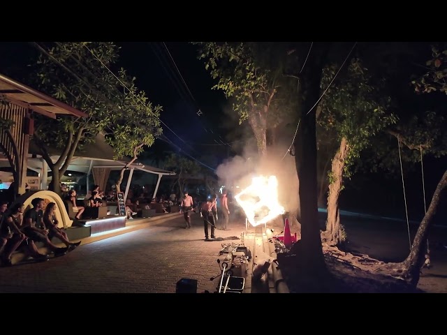 Show de Fogos, Praia de Ao Nang, Krabi, Thailand