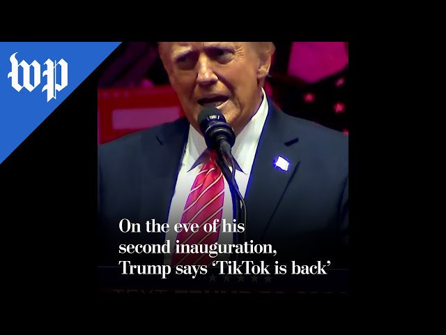 Trump says ‘TikTok is back’