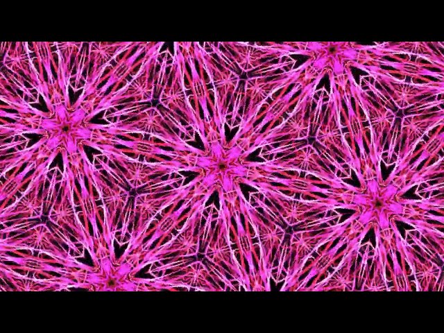 Trippy Fractal Kaleidoscope - Blissful visual for relaxation (Pink, Purple) ASMR