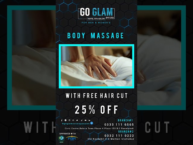 massage center | go glam hotel & spa | best massage center