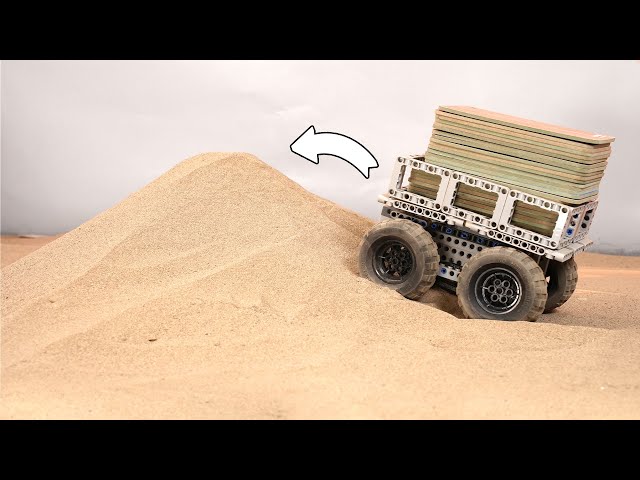 Testing LEGO Cars Climb SAND Slope with Heavy Load