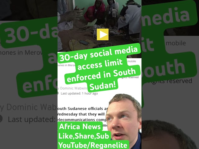 30-day social media access limit enforced in South Sudan! #news #worldnews #sudan #africa #african