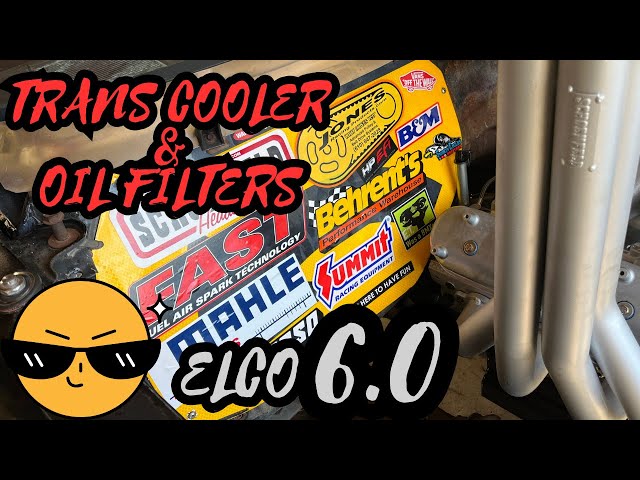 Trans Cooler, Oil Filter and surge tank install ELCO 6.0! #holley #burnoutcars #builtnotbought