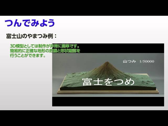 【電子国土賞2014】 やまつみ  紙で作る山岳立体模型の“やまつみ”シリーズ