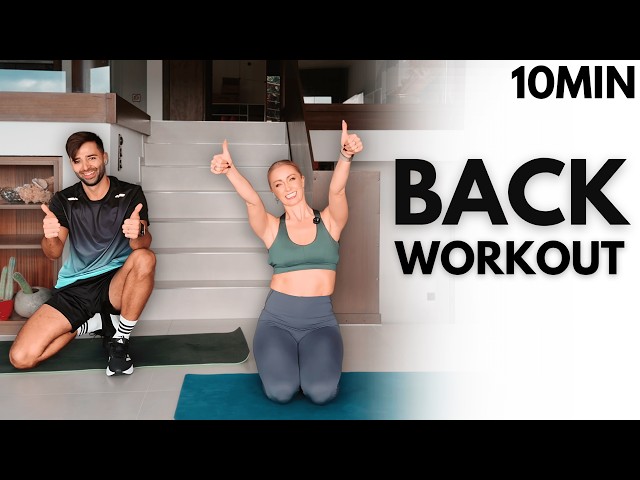 10-Minute Back Workout (No Equipment, No Breaks) | Guided Home Routine for Strength & Posture