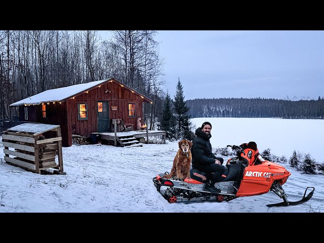 Escaping BRUTAL COLD at a Remote Cabin in the Northwoods