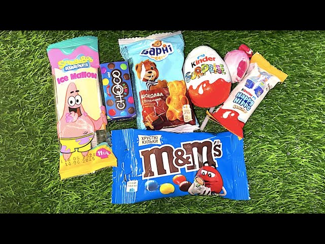 ASMR LOLLIPOP AND Kinder, M&Ms ASMR Opening 롤리팝 아이스크림, 마쉬멜로우, 젤리 먹방 Unpacking SOUNDS. Satisfying 🍭