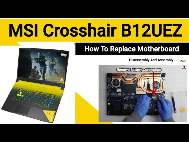 How To Replace Motherboard Msi Crosshair B12UEZ / Disassembly And Assembly