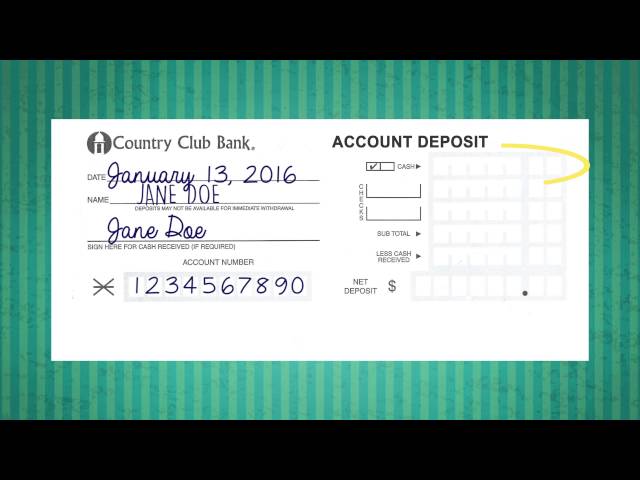 How to Deposit A Check