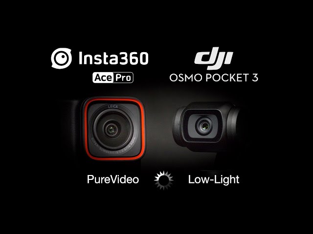 DJI Osmo Pocket 3 Low-Light vs Insta360 Ace Pro PureVideo [int]