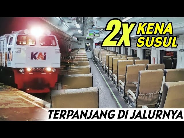 THE LONGEST TRAIN ON THIS ROUTE | Riding Jayakarta Train Purwokerto - Jakarta