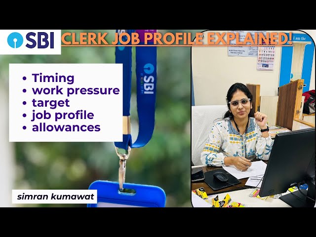 Everything about SBI CLERK 🏦🔥 || salary, work pressure, allowances || By simran kumawat